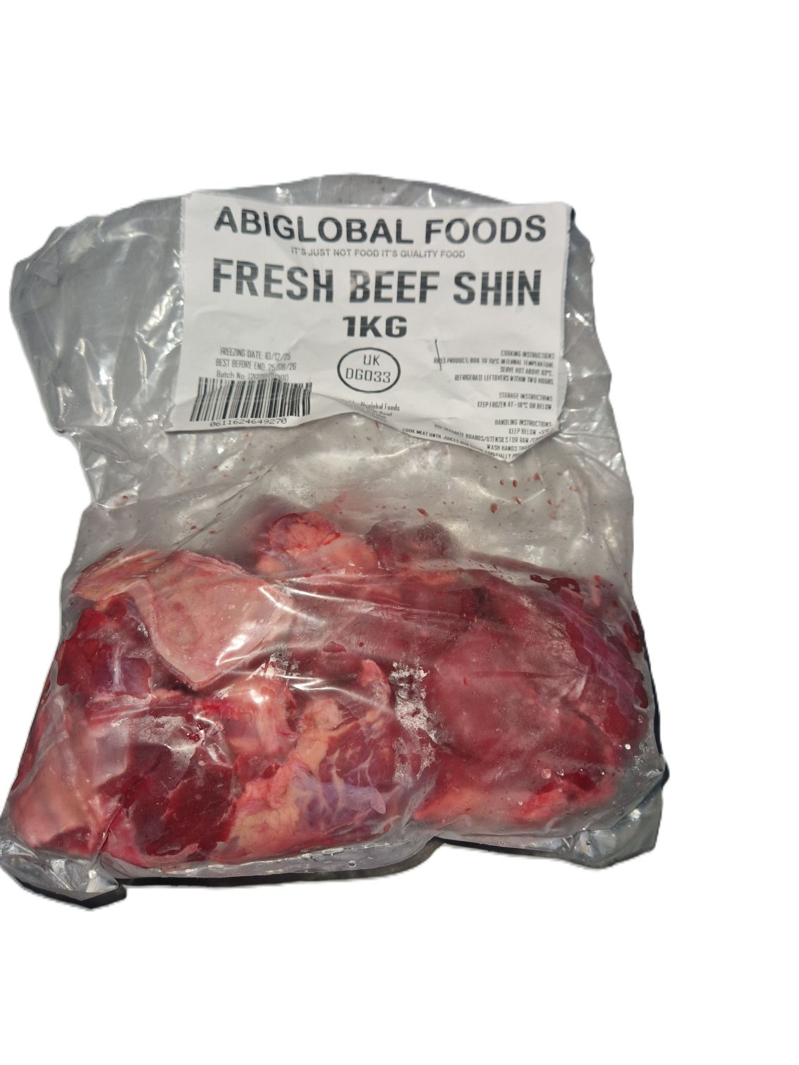 Beef Shin (1kg) cut